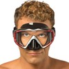 CRESSI Liberty Triside Mask - Panoramic 3 Glass Mask for