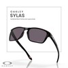 Oakley Sylas OO9448 944801 57MM Polished Black/Prizm Grey Rectangular Sunglasses