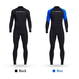 Men One Piece Swimsuit with Back Zipper Quick Dry Long Sleeve Surf Suit for Water Sports