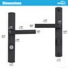 Wright Products - Mortise Keyed Lever Mount Latch with Deadbolt
