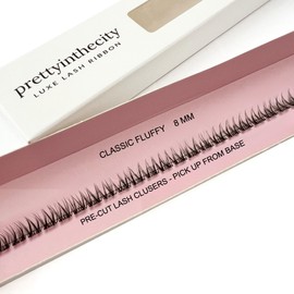 Natural Lash Clusters- Fluffy Classic C-curl Eyelash Clusters - 29pcs False Eyelashes for DIY Extensions by Pretty In The City