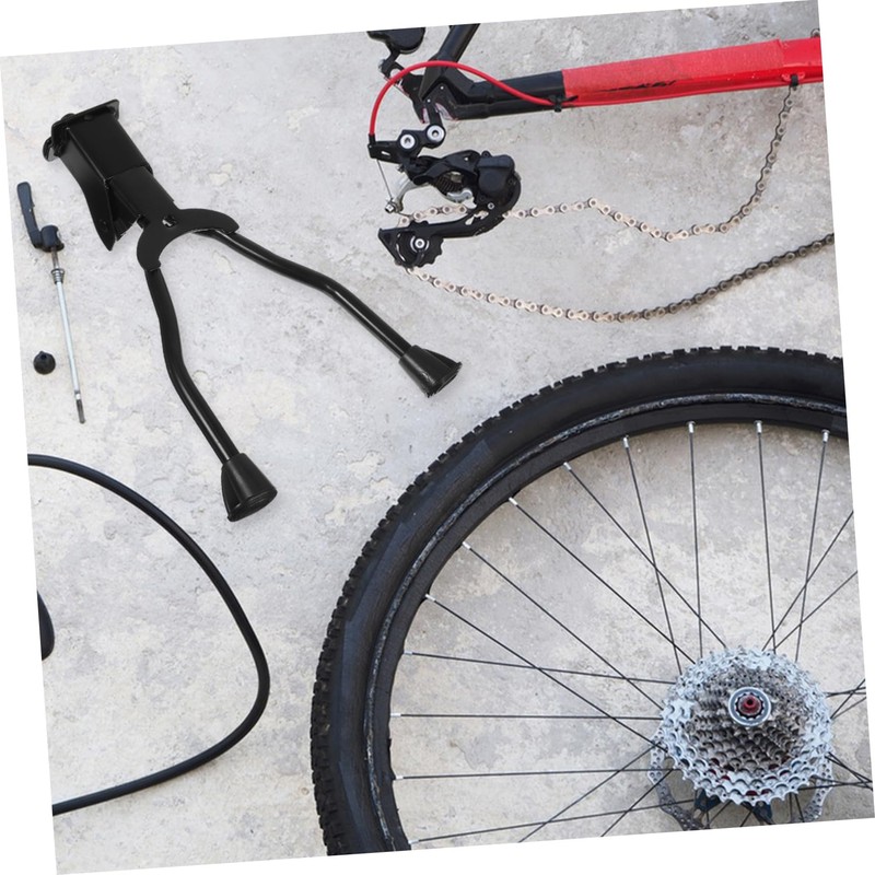 Mikinona 1pc Double Leg Holder Bike Kickstand Sturdy Mountain Bike