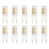 Anyray (10)-LED Pack G8 Replacement Light Bulbs 2W for 120V