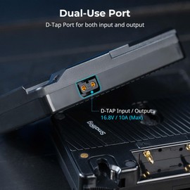 SMALLRIG V Mount to Gold Mount Plate, V Lock V Mount to Gold Mount Battery Adapter Plate Converter Plate, with D-TAP Port for Anton Bauer Battery Gold Mount Battery