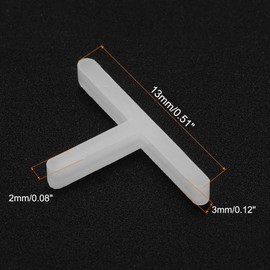 HARFINGTON 100pcs Tile Spacers 2mm Hard Plastic t Type Tiles Leveler Spacer Installation Ceramic Spacing Clips for Wall Floor