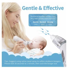 Unbranded Electric Baby Nose Sucker with Adjustable 3 Levels Suction Rechargeable