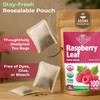 100 Bags Raspberry Leaf Tea Rasberry Leaf Herbs (Rubus Idaeus