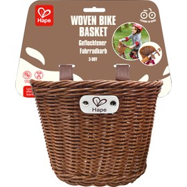 Hape Bicycle Basket, Braided Basket, Ideal for Balance Bike/Tricycle