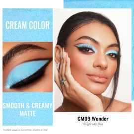 Oulac Matte Eyeshadow 3-in-1 Eyeshadow Eye Primer&Eyeliner Highly Pigmented Waterproof Smudge-proof Long Lasting Wear Smooth&Blendable Formula for Natural Look,Vegan & Cruelty-Free,CM09