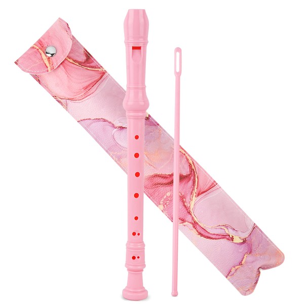 Jasenna Recorder Instrument for Beginner Kids Adults,8-Hole Soprano Descant Recorder