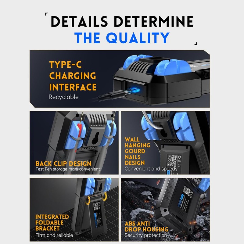 DollaTek Digital Multimeter 10000 Counts Voltage Current Resistance Capacitance Frequency