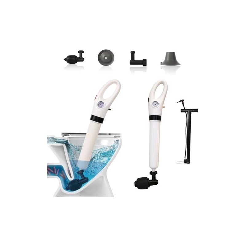 ASVEL Desatascos de Inodoro Kit 6 In 1,Destapador de Inodoros