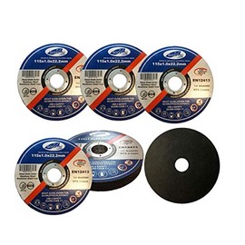 Goodway Professional cutting discs, 10 pieces, diameter 115 mm, 1.0 mm thin, for flex, cutting and angle grinders, stainless steel, cutting discs, flex discs, for metalworking