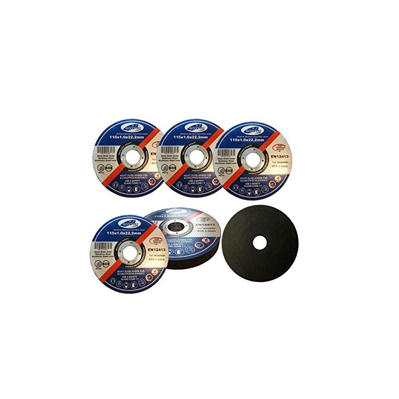 Goodway Professional cutting discs, 10 pieces, diameter 115 mm, 1.0