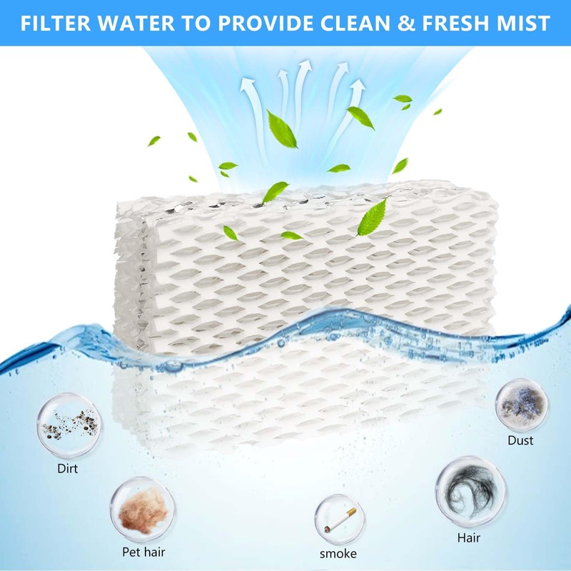 4 Pack Wf813 Eqwf813 Humidifier Filters Compatible with Equate Eqwf813