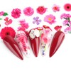 10 Stickers Flower Rose Sunflower Nail Foil Spring Nail Decor