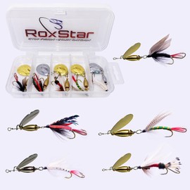 𝐑𝐨𝐱𝐒𝐭𝐚𝐫 Wet Fly Strikers - Hand-Crafted in The USA - Proven Nationwide Most Versatile Fishing Spinner for Bass, Trout, Pike & Steelhead (Striker Wet Fly Series 1 (1/4oz))