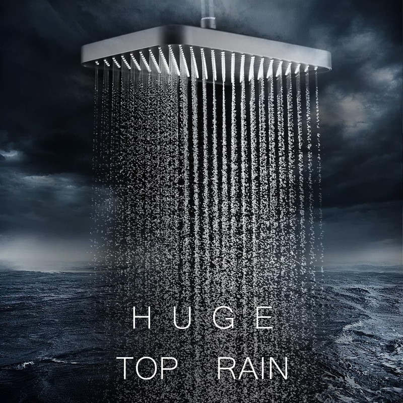 Luxury 13 Inch Rain Shower System，High Pressure Shower Heads with