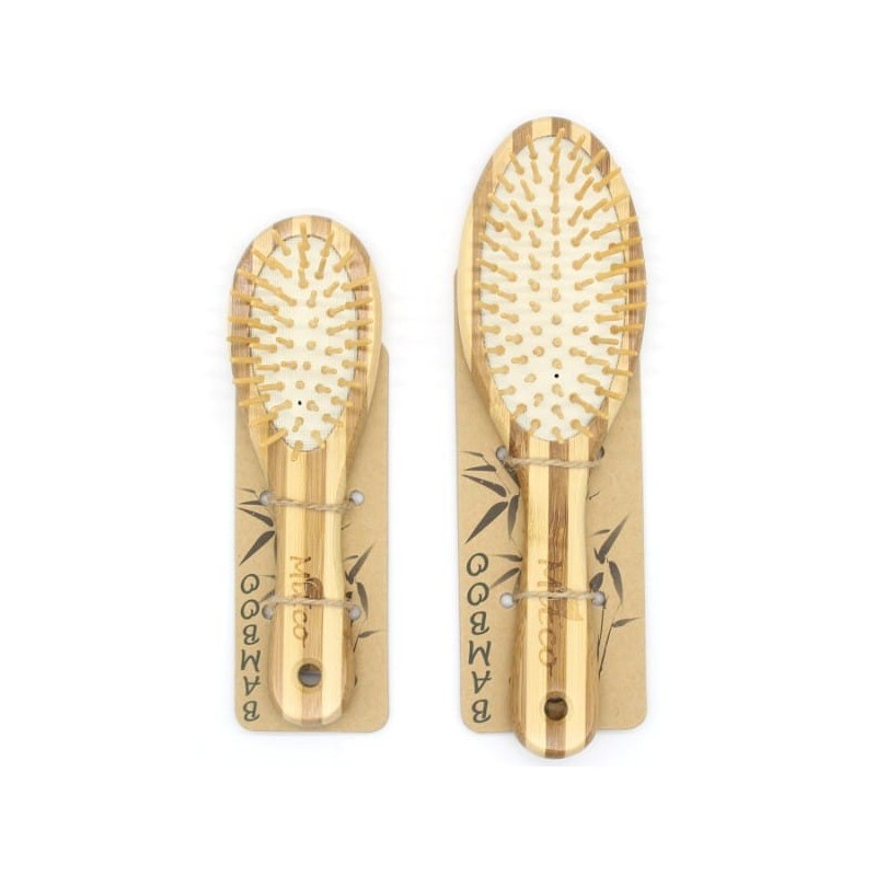 MiEco Bamboo hair brush (small)