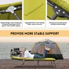 Camping Cot, Outdoor Folding Cot Bed with Pad and Pillow