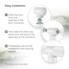 Vent Systems 4'' Inch Duct Connector 3 Way Hose Adapter