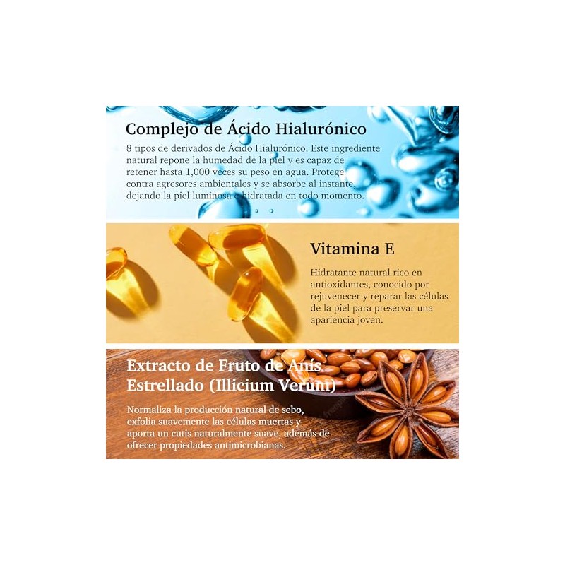 PURIFECT SUERO FACIAL VOLUMIZADOR ACIDO HIALURONICO 97 NATURAL 30ML1OZ