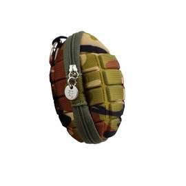 Grenade - Key and Coin Case Money Purse Hang Belt Military Camo Army Carabiner