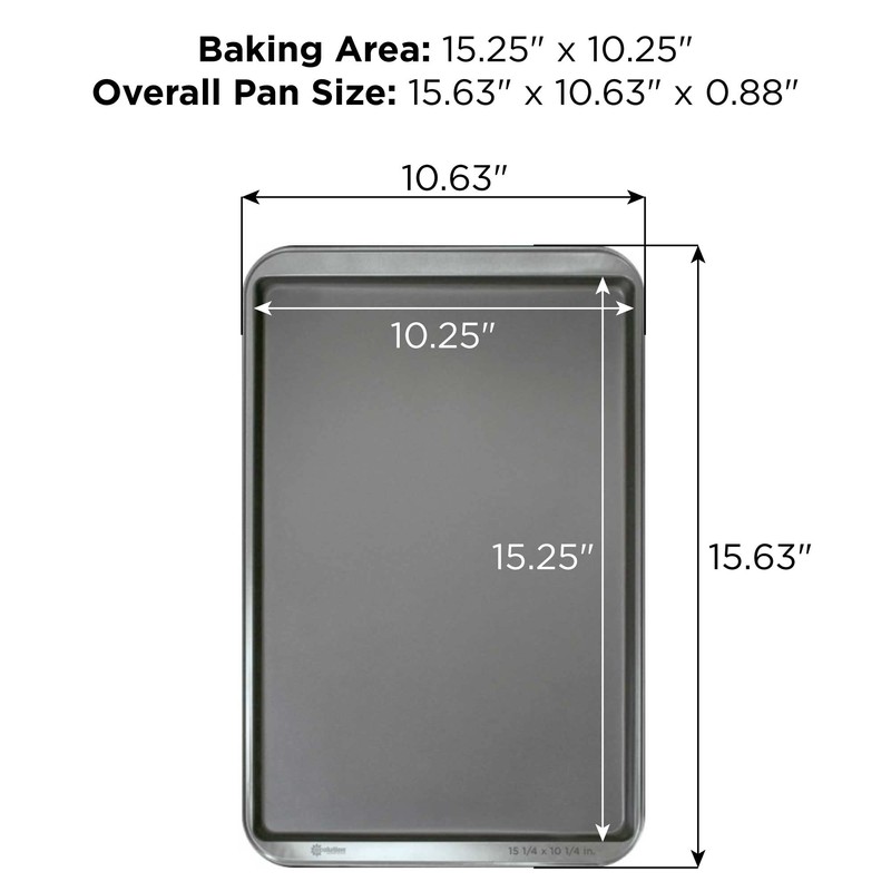Ecolution Heavy-Duty Carbon Steel Bake Ins Cookie Sheet, 15 1/4"