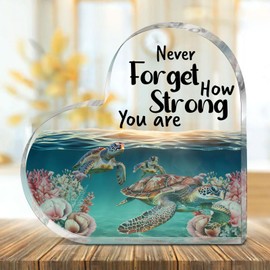 Inspirational Gift Ideas - Thank You Gifts for Women Men Friends - Appreciation Gifts for Coworker - Motivational Quote Clear Desk Sign Decor Home Office Desk Decor. (XBJ-061)