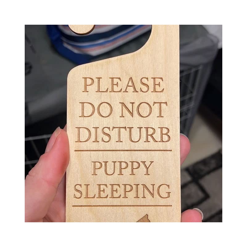 Please Do Not Disturb Hanging Door Knob Sign 3MM Plywood