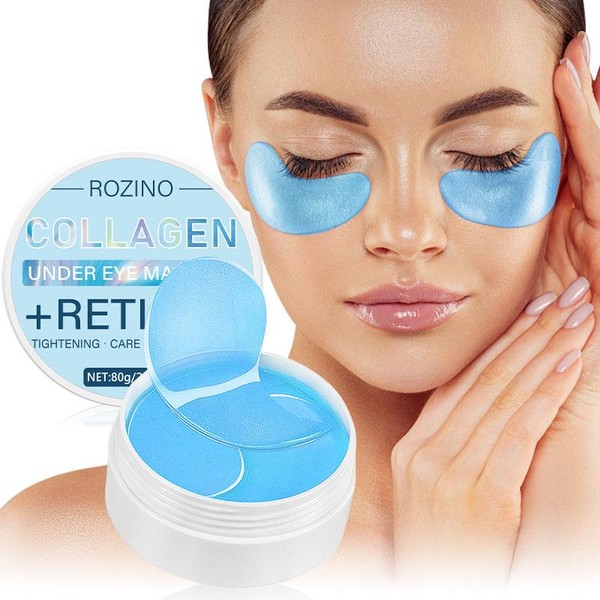 ROZINO Collagen Retinol Eye Mask 80g | Dark Circles, Wrinkles