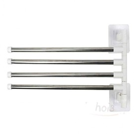 Hoi 4 compartment towel rack Non-perforated towel rack Bathroom towel rack kitchen dishcloth holder 2ea
