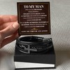 To My Man Love You Forever Bracelet, Promise Bracelet For