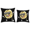 Dancing Danish Butter Cookie With Sunglasses Throw Pillow