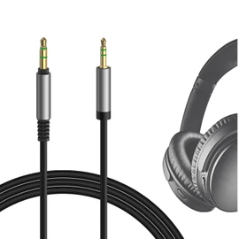 Geekria Audio Cable Compatible with Bose QuietComfort SE QuietComfort Ultra QCSE QC45 QuietComfort35 II QC35 QC25 700ANC NC700 QuietComfort Cable, 2.5mm Replacement Stereo Cord (4 ft / 1.2 m)