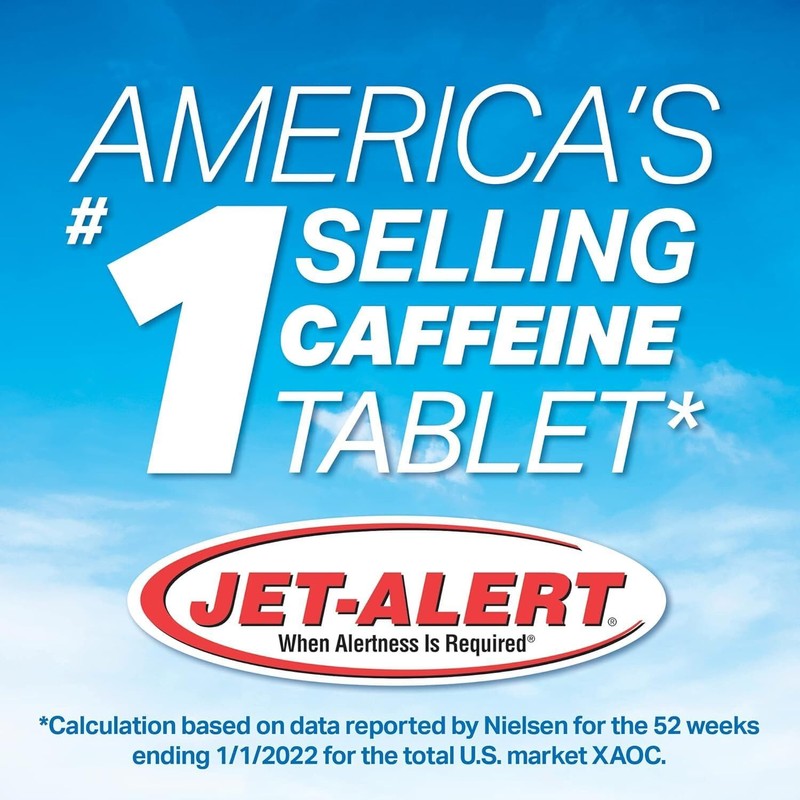 Jet-alert 100 Mg Each Caffeine Tab 120 Count Value Packs