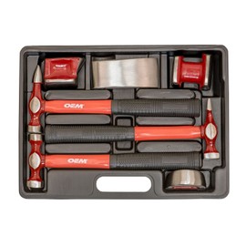 OEMTOOLS 25924 Body Tool Set, Hammer and Dolly Kit, Car Dent Repair Tools, 7PC Auto Body Repair Kit, Body Fender Tool Set