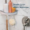 SlipX Solutions Corner Shower Basket Caddy, Sturdy Storage Organizer, Adjustable