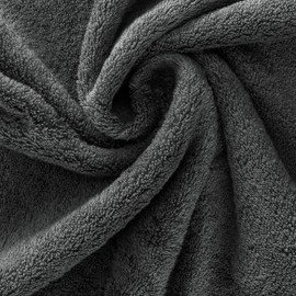 herzbach home Guest Towels Set of 3 30 x 50 cm (Anthracite) - High Quality, Soft & Absorbent Guest Towels in Premium Quality - 100% Natural Cotton