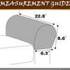 Stretch Armrest Covers Velvet Arm Covers for Chairs Couch Sofa