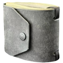 The Cash Wrap Wallet,Leather Money Wallet Organizer,Mens Wal/let,Handy Purse Bands with Magnetic Clasp,Fast Cash Access Money Holder,Small Compact Luxury Pocket Wa/llet,Leather Wall/ets for Men,Grey