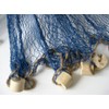 Fischernetze Decorative Cotton Blue 250 x 250 cm with Wooden