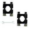 Motorcycle Handlebar Risers, 22mm Universal Mount Kit, 7/8 Inch Aluminum