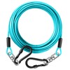 Dog Tie Out Cable 15FT-500Lbs,Heavy Duty Dog Leads&Tether for Yard