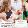 10 Pcs Baptism Certificates, Baptism Certificates for Church, Baby Dedication
