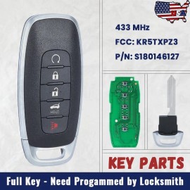 KEYECU KR5TXPZ3 Smart Remote Key Fob for 2022 2023 2024 Nissan Rogue Kicks Pathfinder