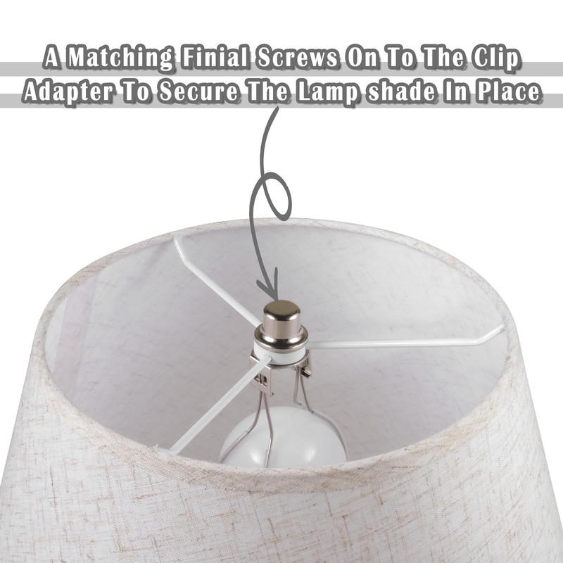 Lamp Shade Holder,Lamp Shade Light Bulb Clip Adapter,Clip On Lampshade