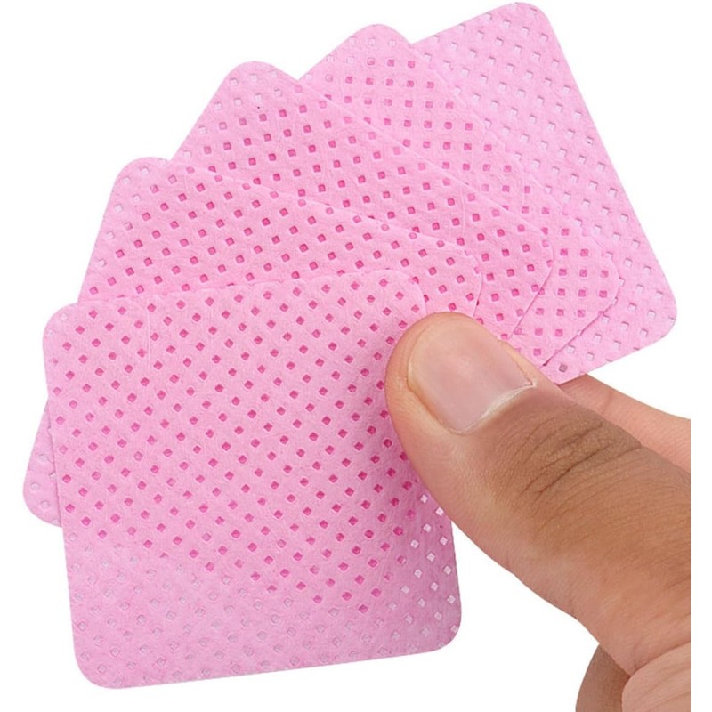 Didiseaon Toallitas para Pegamento de Pestañas Color Rosa 400 Piezas