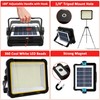 Wideskall 100W Portable Rechargable Solar Panel LED Work Light with