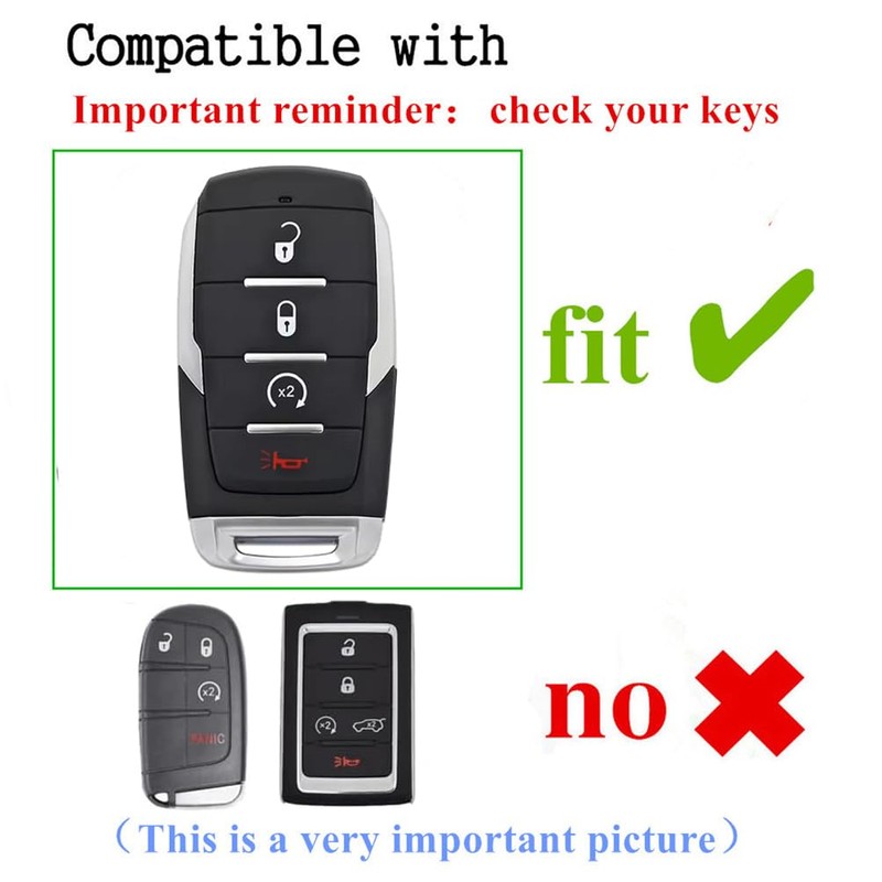 Avgardcat Leather Compatible with ram Key fob Cover for Dodge